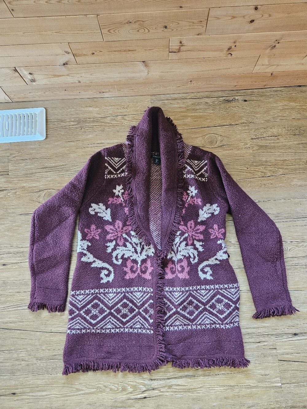 Cozy Sweater Cardigan - Plum